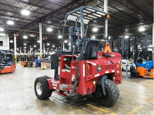 Moffett forklifts differ from other forklifts as they are smaller machines that have a truck installed underneath them to make quick loading and unloading on the back of a truck or trailer.