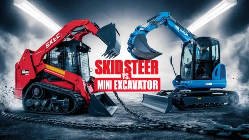 Mini Excavator vs. Skid Steer: Compact machines compared for digging and versatility.